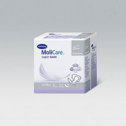 MoliCare Premium extra soft ХL 14шт/уп Воздухопроницаемые подгузники, размер ХL