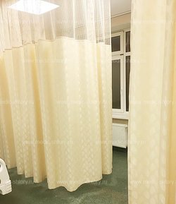 Готовая медицинская штора (Расцветка: лимонная),  РУ Минздрава РФ