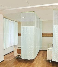 Готовая медицинская штора (Расцветка: салатовая),  РУ Минздрава РФ