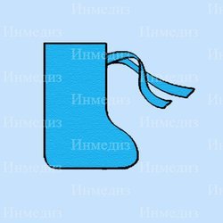 Бахилы высокие (на завязках спандбонд пл. 25, высота 45 см.) нестер. Инмедиз
