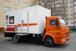 Кабинет флюорографический передвижной с цифровым флюорографом ФЦОИ Ренекс, на Камазе