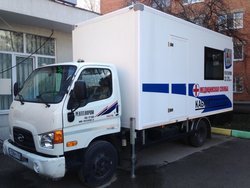 Передвижной флюорографический кабинет на базе автомобиля HUNDAY