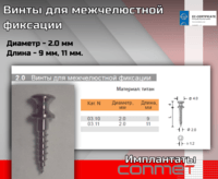 Винты Фиксаторы для межчелюстной фиксации