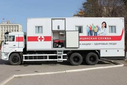 Передвижной медицинский комплекс для выездных медосмотров. на базе КАМАЗ