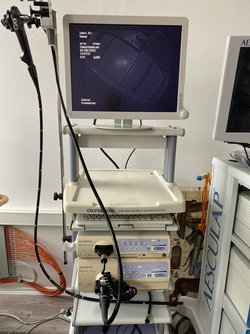 Эндоскопическая стойка Olympus 180 серия с гастроскопом и колоноскопом