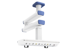 Потолочная двухплечевая медицинская консоль CADUCEUS C2E-A