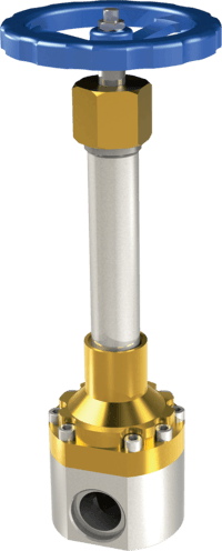 Клапан криогенный запорный проходной CADUCEUS