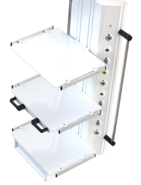 Потолочная двухплечевая медицинская консоль CADUCEUS C2-V