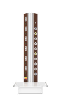 Настенная вертикальная медицинская консоль CS07