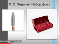 Набор фрез «Эндо кит» от М. С. Эндо Назначение и применение Основные возможности набора