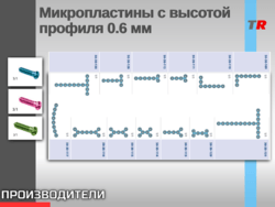 Микро-пластины титановые высотой профиля 0.6 мм
