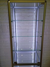 Продам стеклянную витрину и рекламную стойку