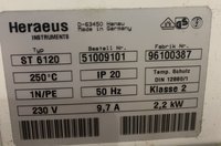 Сухожаровой стерилизатор (сухожаровой шкаф) Нeraeus instruments ST 6120