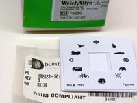 Набор из четырех карт Welch Allyn Ref 18250 фиксации для ретиноскопов