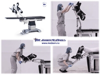 ОПОРЫ ДЛЯ НОГ ДЛЯ ОПЕРАЦИОННОГО СТОЛА ТИПА «СТРЕМЯ» / «САПОЖКИ» / «БАШМАКИ», MERIVAARA, ФИНЛЯНДИЯ