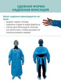 Халат-фартук одноразовый