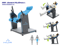 Тренажер механотерапевтический реабилитационный HUR 5510, Финляндия, "выпрямление туловища" ("жим ногами по дуге вниз")
