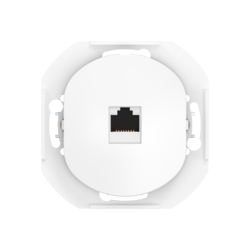 Розетка скрытой установки компьютерная CADUCEUS ALING EON с модулем Keystone RJ45 8P8C, cat.6A, UTP, механизм