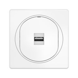 Розетка скрытой установки CADUCEUS ALING EON с модулем Keystone USB 2.0 тип A-A