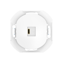Розетка скрытой установки CADUCEUS ALING EON USB тип С для зарядки 1-го устройства, 3А, 5В=, 250В~, механизм