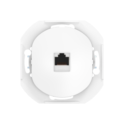 Розетка скрытой установки компьютерная CADUCEUS ALING EON с модулем Keystone RJ45 8P8C, cat.6A, FTP, механизм