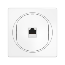 Розетка скрытой установки компьютерная CADUCEUS ALING EON с модулем Keystone RJ45 8P8C, cat.6A, FTP