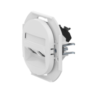 Розетка скрытой установки двойная компьютерная CADUCEUS ALING EON с модулями Keystone RJ45 8P8C, cat.6, UTP, механизм