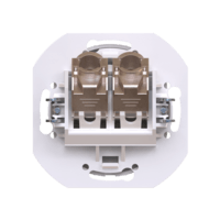 Встраиваемая двойная компьютерная розетка CADUCEUS ALING EON с модулями Keystone RJ45 8P8C cat.6 FTP, механизм