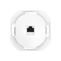 Розетка скрытой установки компьютерная CADUCEUS ALING EON с модулем Keystone RJ45 8P8C, cat.6A, UTP, механизм