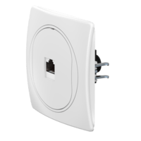 Розетка скрытой установки компьютерная CADUCEUS ALING EON с модулем Keystone RJ45 8P8C, cat.6A, UTP