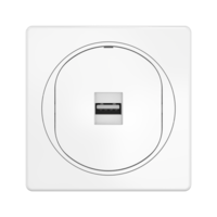 Розетка скрытой установки CADUCEUS ALING EON с модулем Keystone USB 2.0 тип A-A