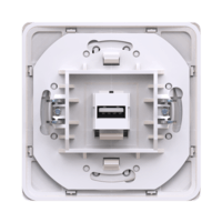 Розетка скрытой установки CADUCEUS ALING EON с модулем Keystone USB 2.0 тип A-A