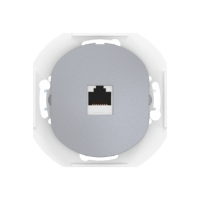 Розетка скрытой установки компьютерная CADUCEUS ALING EON с модулем Keystone RJ45 8P8C, cat.6A, FTP, механизм