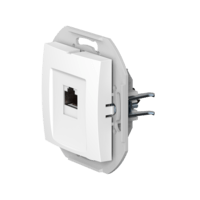Розетка скрытой установки CADUCEUS ALING PRESTIGE компьютерная с модулем Keystone RJ45 8P8C, cat.6, FTP, механизм