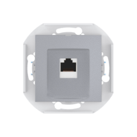 Розетка скрытой установки CADUCEUS ALING PRESTIGE компьютерная с модулем Keystone RJ45 8P8C, cat.6, FTP, механизм