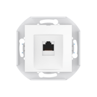 Розетка скрытой установки CADUCEUS ALING PRESTIGE компьютерная с модулем Keystone RJ45 8P8C, cat.6A, UTP, механизм