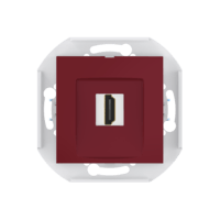 Розетка скрытой установки CADUCEUS ALING PRESTIGE с модулем Keystone HDMI тип A-A, механизм