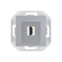 Розетка скрытой установки CADUCEUS ALING PRESTIGE с модулем Keystone HDMI тип A-A, механизм