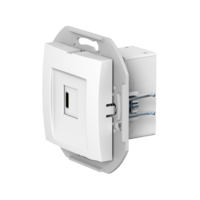 Розетка скрытой установки CADUCEUS ALING PRESTIGE USB, тип С, для зарядки, 1-го устройства, 3А, 5В=, 250В~, механизм