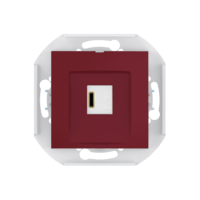 Розетка скрытой установки CADUCEUS ALING PRESTIGE USB, тип С, для зарядки, 1-го устройства, 3А, 5В=, 250В~, механизм