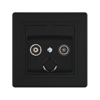 Розетка скрытой установки CADUCEUS ALING PRESTIGE антенная TV/FM, оконечная