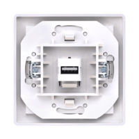 Розетка скрытой установки CADUCEUS ALING PRESTIGE с модулем Keystone USB 2.0 тип А-А, 250В~