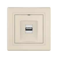 Розетка скрытой установки CADUCEUS ALING PRESTIGE с модулем Keystone USB 2.0 тип А-А, 250В~