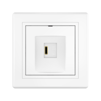 Розетка скрытой установки CADUCEUS ALING PRESTIGE USB, тип С, для зарядки 1-го устройства, 3А, 5В=, 250В~