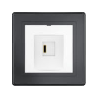 Розетка скрытой установки CADUCEUS ALING PRESTIGE USB, тип С, для зарядки 1-го устройства, 3А, 5В=, 250В~
