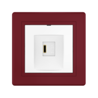 Розетка скрытой установки CADUCEUS ALING PRESTIGE USB, тип С, для зарядки 1-го устройства, 3А, 5В=, 250В~