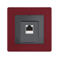Розетка скрытой установки CADUCEUS ALING PRESTIGE компьютерная с модулем Keystone RJ45 8P8C, cat.6A, S/FTP