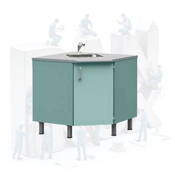 Тумба медицинская УГЛОВАЯ ПЛ-Т05У