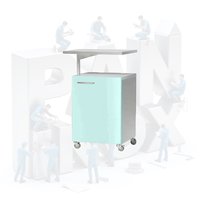 Тумба медицинская с поворотным столиком ПЛ-ТПр44