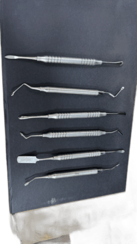 Набор стоматологических инструментов гладилки, распаторы